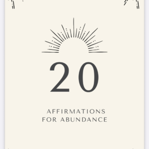 20 Abundance Affirmation Cards