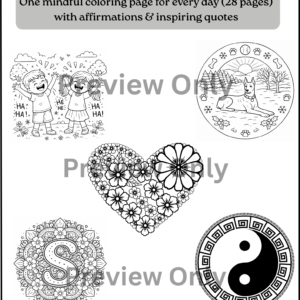 February Mandala Coloring Book For Adults